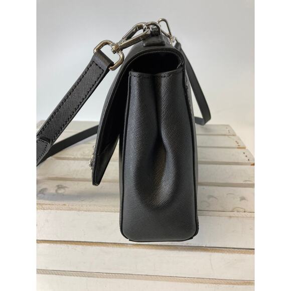 MICHAEL KORS SMALL SAFFIANO BEADED FLORAL CROSSBODY BAG ASIS - Picture 4 of 15